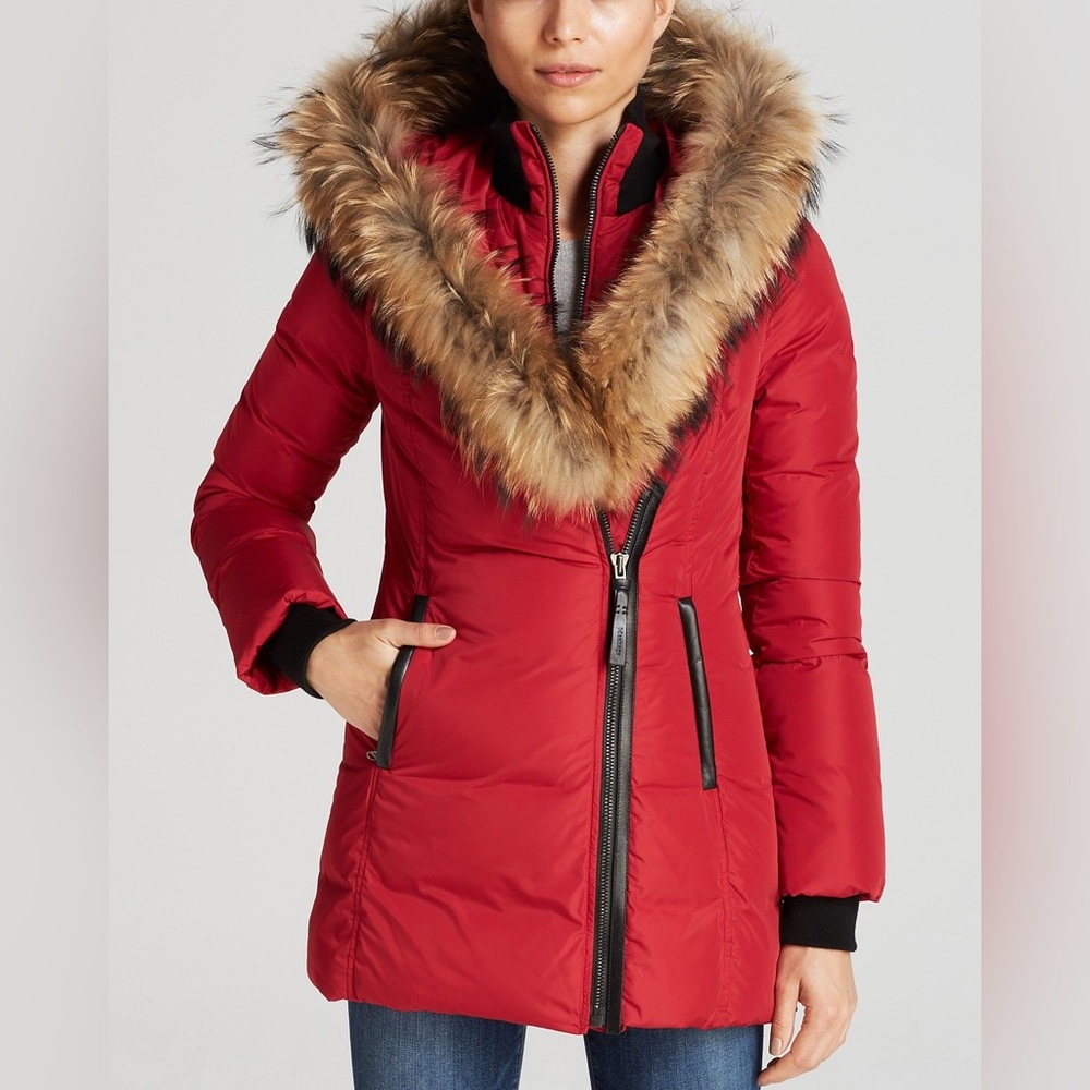 Mackage ADALI down coat with natural fur Signature Mackage Collar